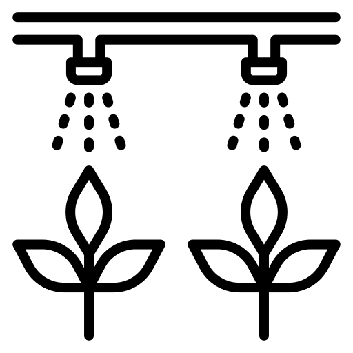Watering hydroponics plant sprout icon