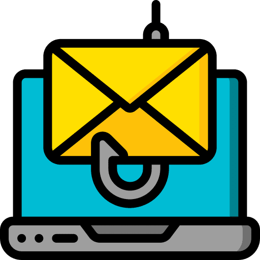 Phishing stolen internet security laptop icon