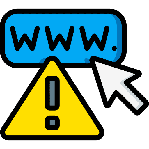 Warning pointer url cursor icon