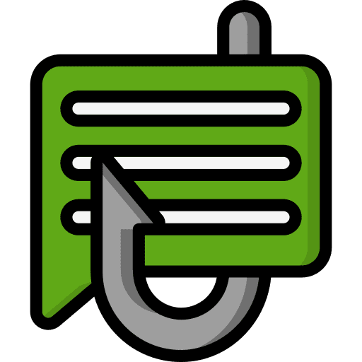 Conversation stealing bait personal information icon