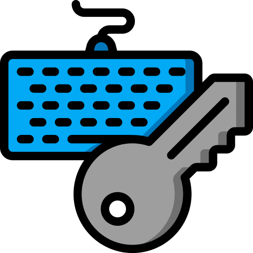 Keylogger computing virus keyboard icon