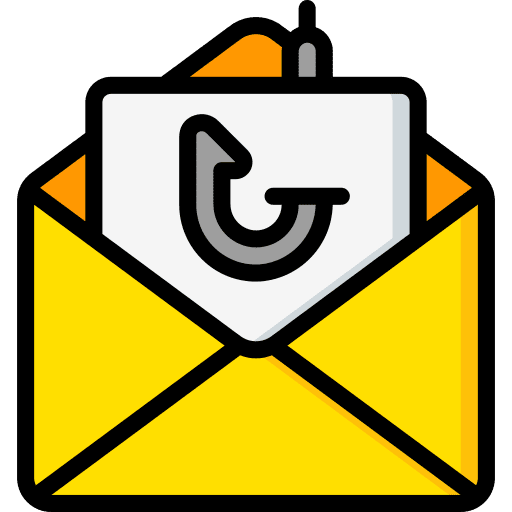 Mail phishing mail hook icon