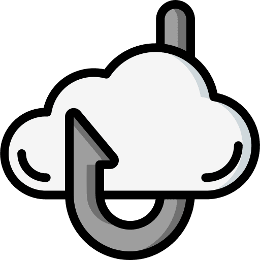 Cloud hook password personal information icon