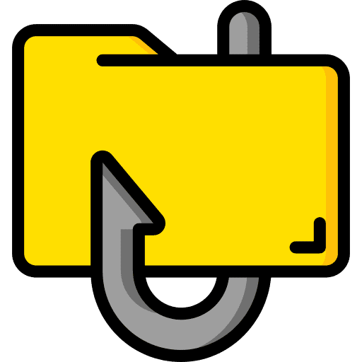 Folder archive hook document icon