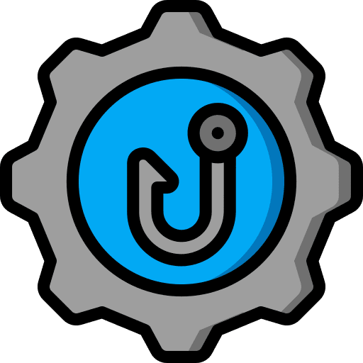 Gear security phishing personal information icon