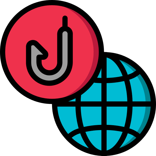 Internet security internet bait icon