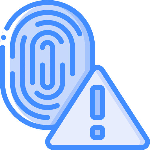 Alert alert log in scan icon
