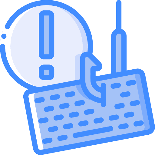 Alert personal information alert keyboard icon
