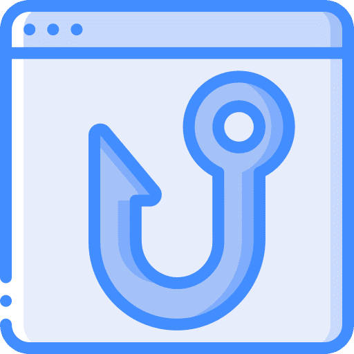 Browser malware web browser phishing icon