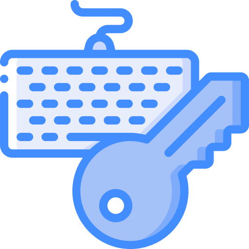 Keylogger malware security keyboard icon