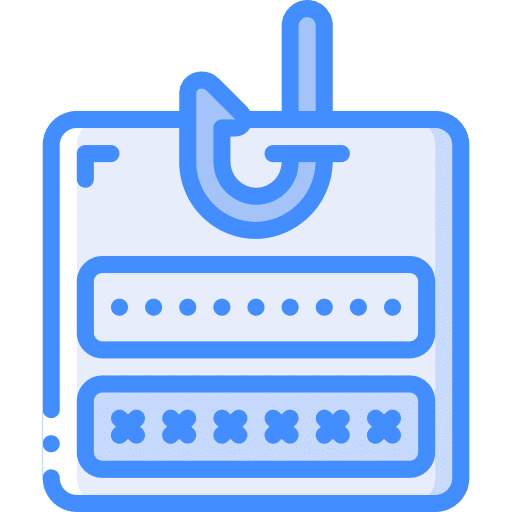Login stealing malware bait icon