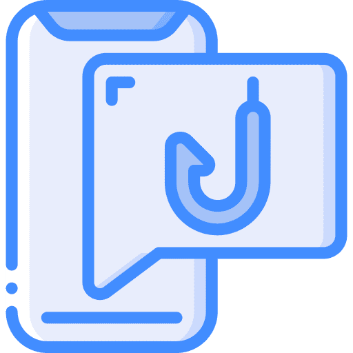 Smartphone phishing malware conversation icon