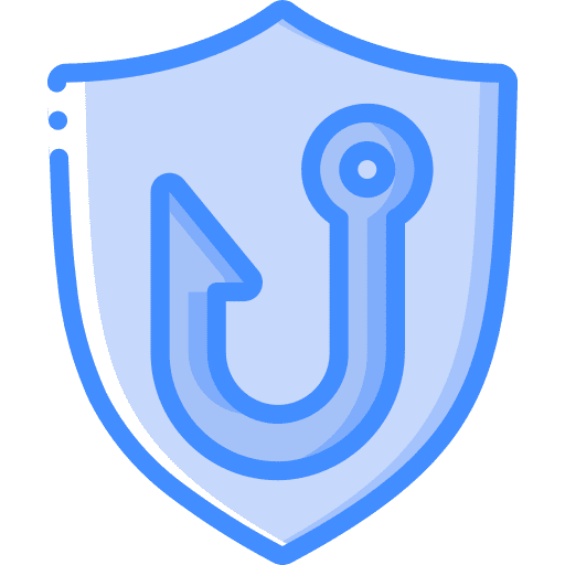 Shield malware stealing personal information icon