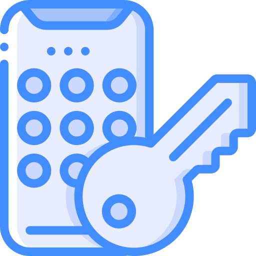 Smartphone password smartphone keylogger icon