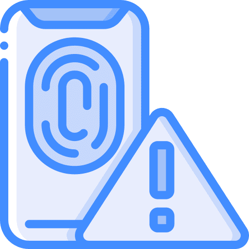 Smartphone smartphone fingerprint log in icon