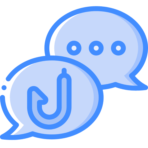 Speech bubbles bait speech bubbles personal information icon