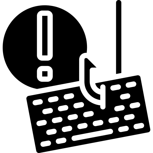 Alert stealing security keyboard icon