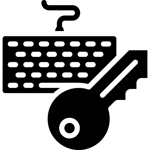 Keylogger security virus keyboard icon