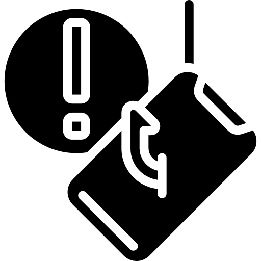 Alert bait malware personal information icon