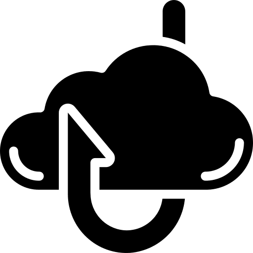 Cloud cloud phishing security icon
