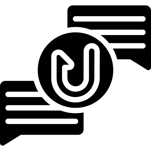 Conversation bait phishing conversation icon