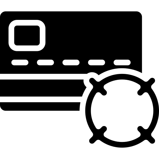 Credit card credit card bank account security icon