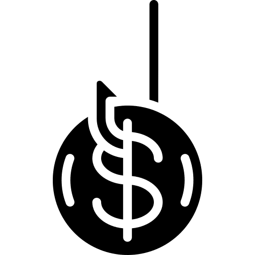Dollar malware personal information password icon