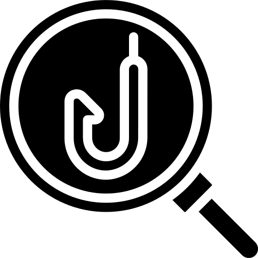 Magnifying glass looking searching clicker icon
