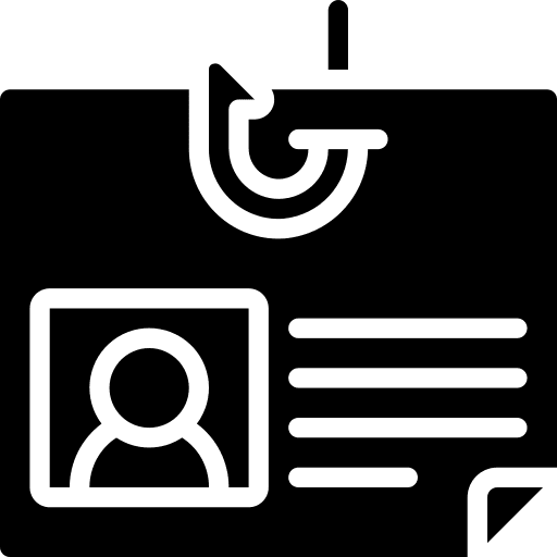 Personal information stealing security personal information icon