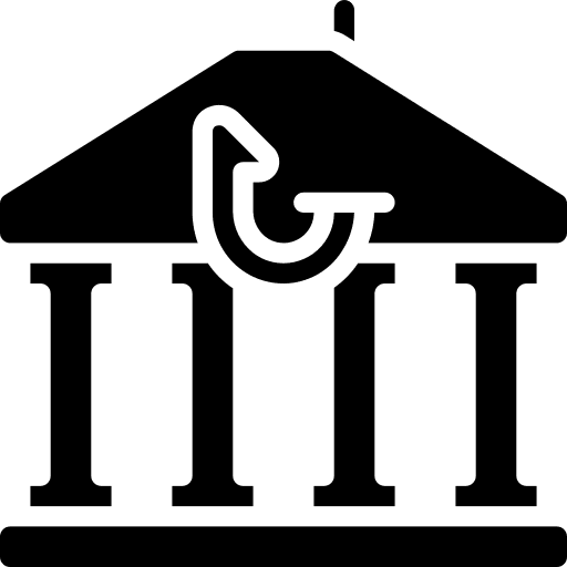 Bank phishing bank hook icon