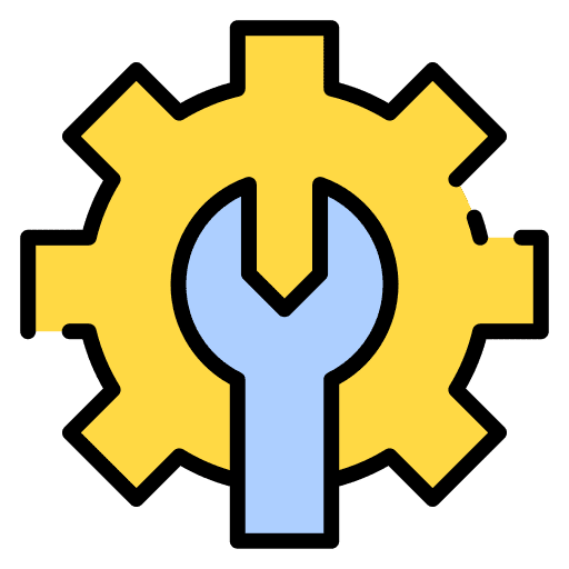 Maintenance cog wrench construction and tools icon Maintenance cog wrench construction and tools icon