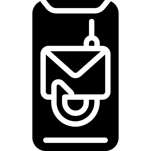Smartphone data phishing password icon