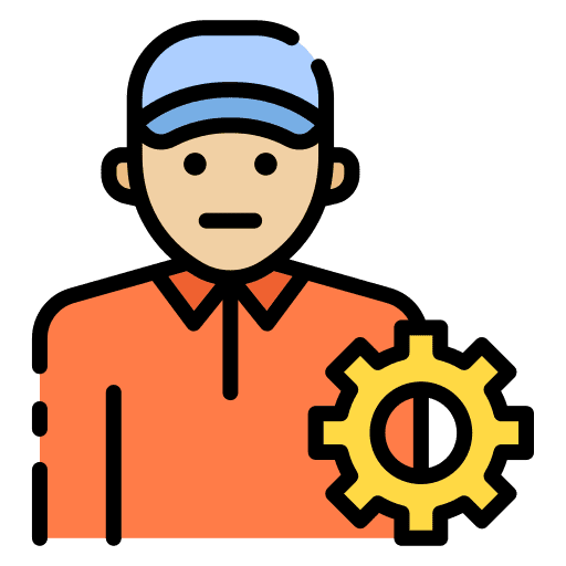 Technician equipment maintenance communications icon