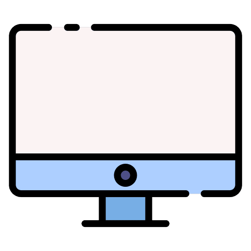 Desktop communications screen ui icon Desktop communications screen ui icon