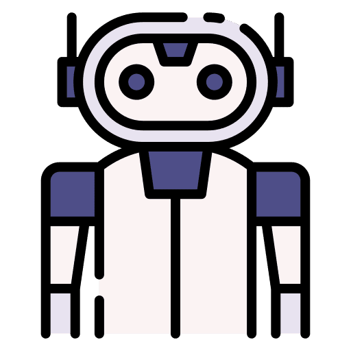 Robot electronics robotic chat bubble icon Robot electronics robotic chat bubble icon