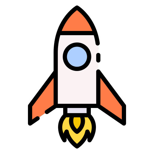 Rocket startup rocket launch rocket icon Rocket startup rocket launch rocket icon
