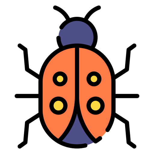 Bug symbol problem protection icon Bug symbol problem protection icon
