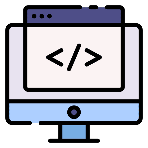 Coding code web develop ui icon Coding code web develop ui icon