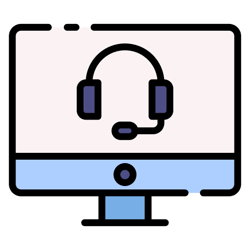 Online support customer service headset online support icon Online support customer service headset online support icon
