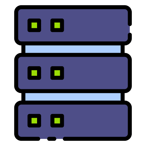 Server multimedia hosting server icon Server multimedia hosting server icon