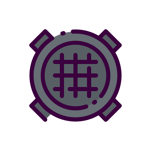 Sewer street waste city icon