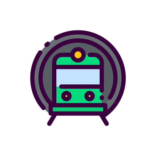 Subway transportation transport train icon