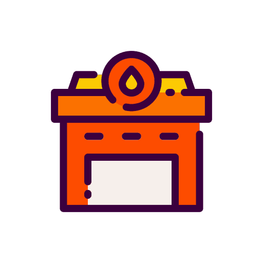 Fire station truck emergencies firefighters icon