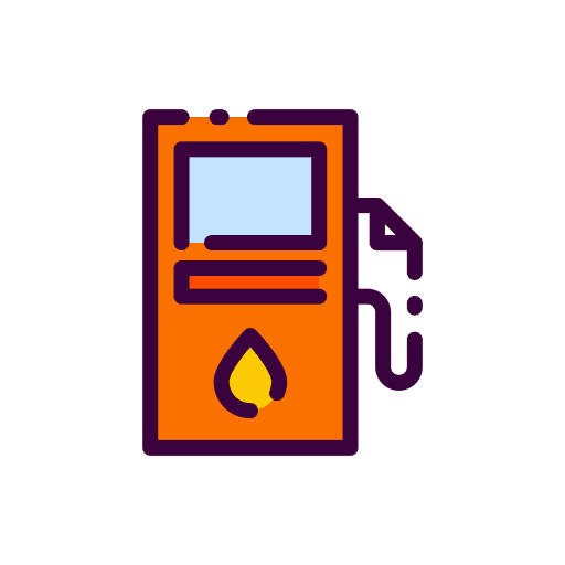 Gas station fuel gas station transport icon