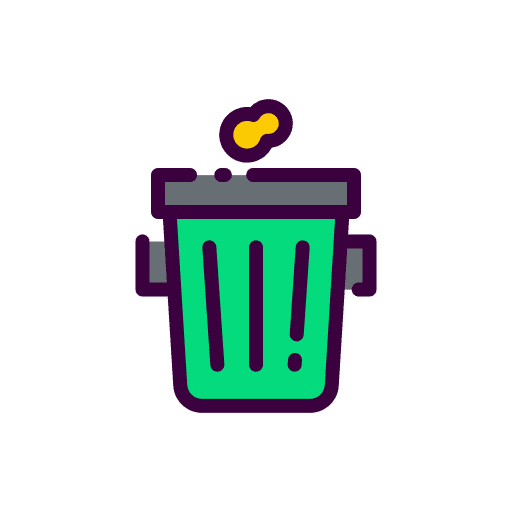 Recycle bin garbage waste trash icon
