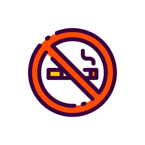 No smoke prohibition signaling signs icon