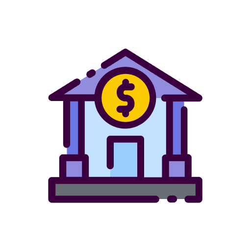 Bank temple banking museum icon