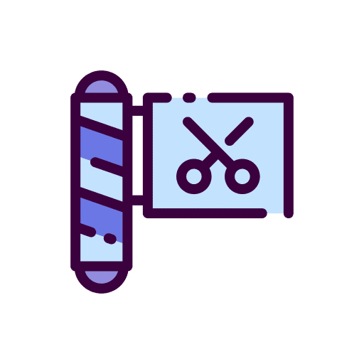 Barbershop hair cut beauty signaling icon