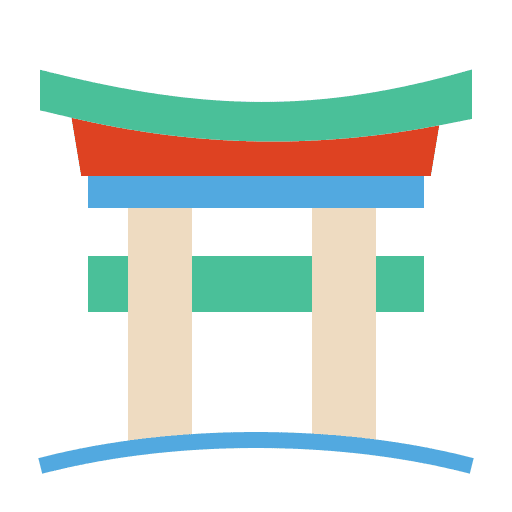 Gate itsukushima shrine shinto cultures icon
