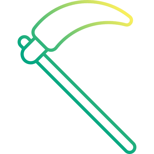 Scythe gardening tool scythe cutting tool icon Scythe gardening tool scythe cutting tool icon